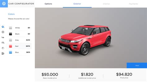 Your Ultimate 3D Car Configurator .